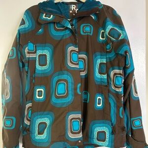 Roxy Snowboard Geometric Pattern Jacket